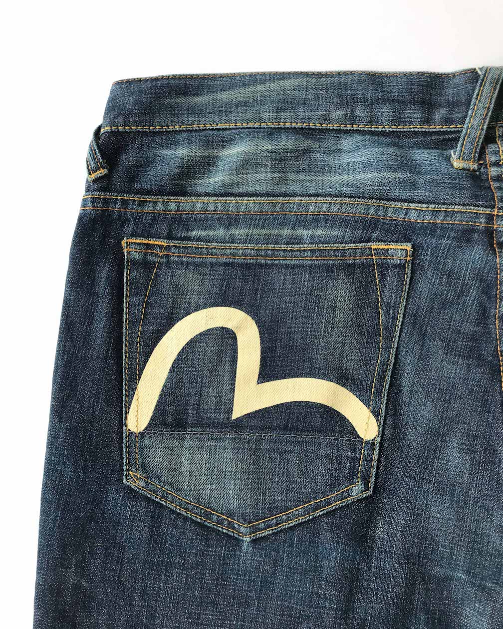 blue evisu jeans