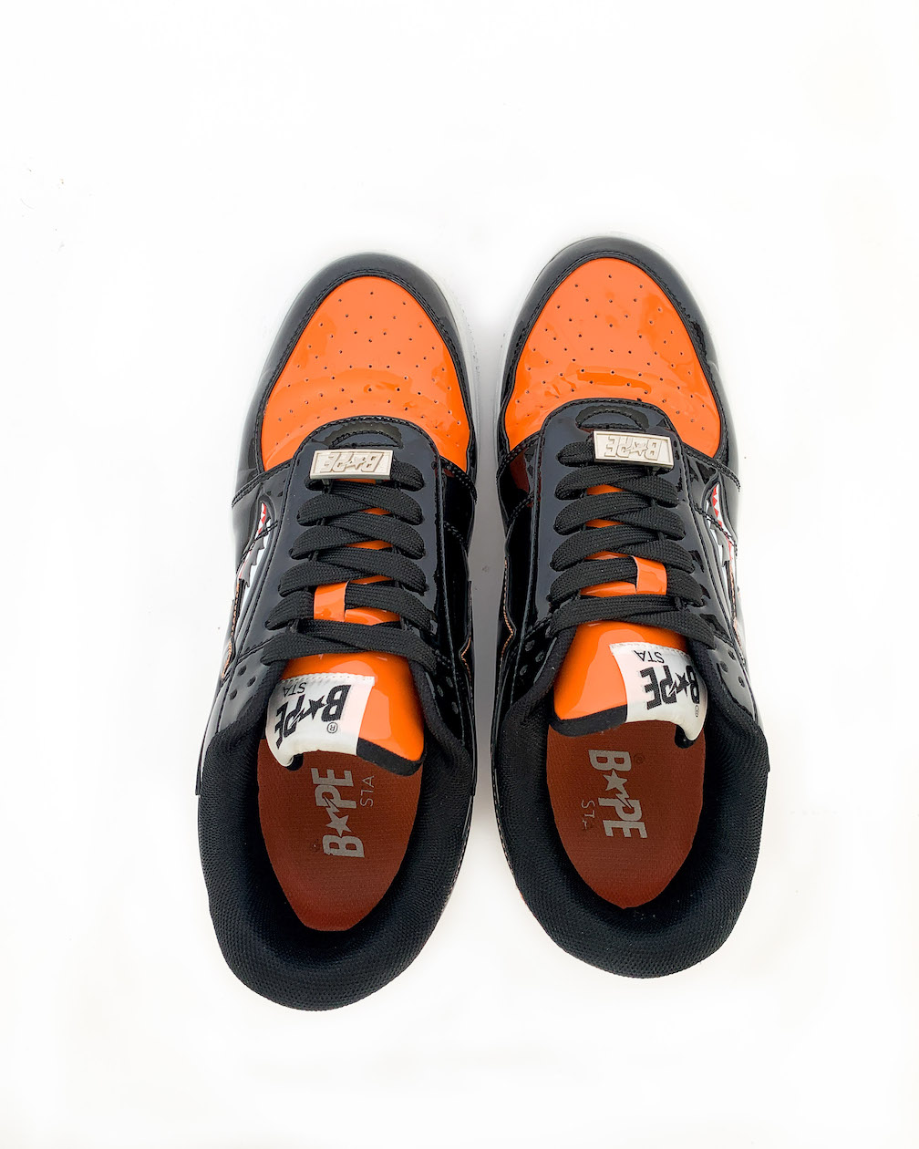 bapesta orange black